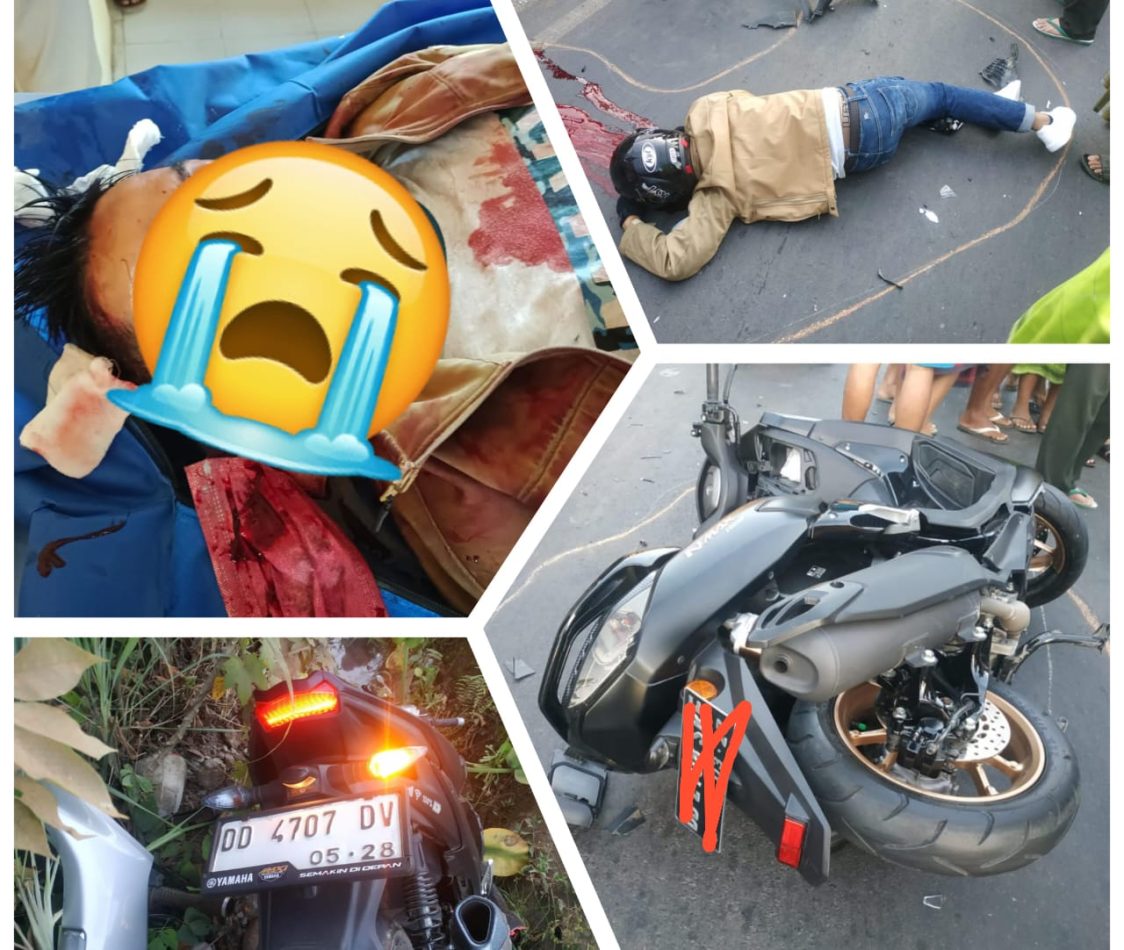 Tragis, Dua Pengendara Motor Tewas di Tempat Setelah Kecelakaan di Gowa