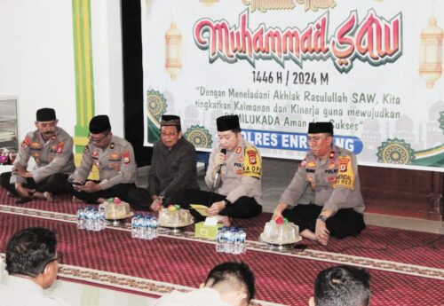 Meriah Maulid Nabi Muhammad 1446 H/2024 M Di Masjid Nurul Amanah Polres Enrekang