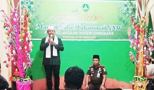Ceramah Agama Maulid Nabi dan Petuah Kajari Enrekang Ditengah Rutinitas Tugas Penegakan Hukum