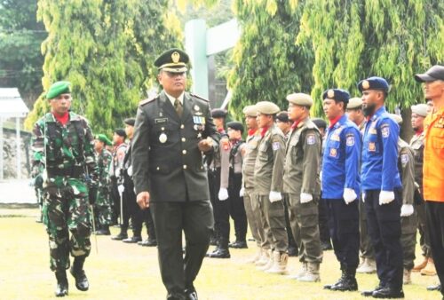 Markas Kodim 1419 Enrekang  Gelar Upacara HUT TNI  79 Khidmat