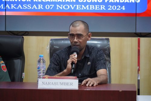 Upaya Sukseskan Pilkada 2024, Plt. Camat Ujung Pandang Jadi Narsum Penyuluhan Trantib