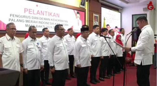 Bupati Gowa Lantik Pengurus dan Dewan Kehormatan PMI Kabupaten Gowa Masa Bakti 2024-2029