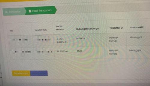 Akibat Perbedaan Pilihan Politik, Status KIS Warga Jeneponto ini Berubah Jadi Meninggal