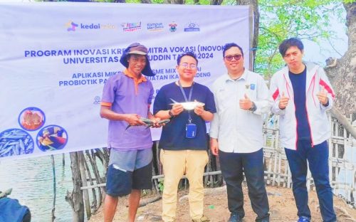 Berhasil. Terobosan Inovasi Riset Tim UNHAS Gunakan Probiotik Mikro Organisme Mix Produksi Ikan Bandeng Naik 50 Persen