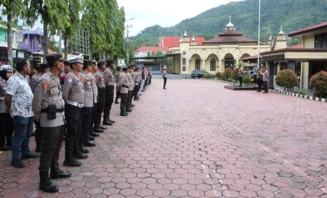 Polres Enrekang Gelar Apel Serpas Kesiapan PAM Tahun Baru 2025