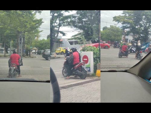 Modus Baru Pengemis di Makassar: Pura-pura Mogok Motor untuk Meminta Uang, Viral di Media Sosial