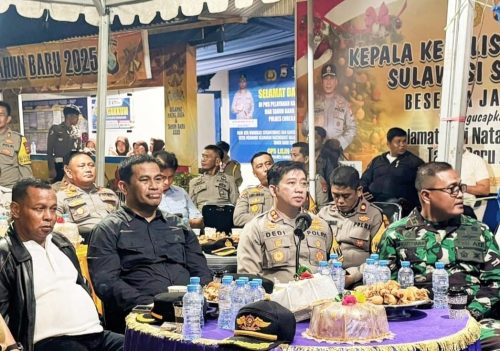 Kapolres Enrekang dan Forkopinda Ikuti Zoom Monitoring Sikamtibmas Malam Tahun Baru 2025