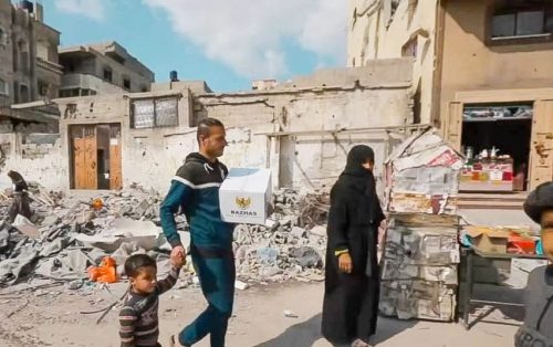 Masa Gencatan Senjata Bantuan Kemanusiaan BAZNAS RI Paket Makanan dan Selimut Tiba di Gaza