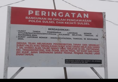 Dilapor Melakukan Penyerobotan, Ratusan Warga Kelurahan Pattapang Resah