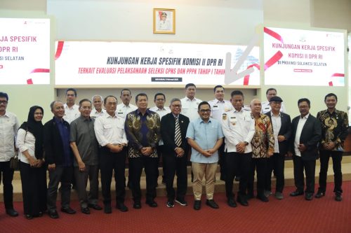 Pj. Bupati Takalar Hadiri Kunjungan Kerja Spesifik Komisi II DPR RI Bahas Penataan Tenaga Non-ASN