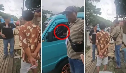 Nyaris Adu Jotos, Preman Terekam Wartawan Merangkap ‘Juru Pajak’ Sopir Pete- Pete