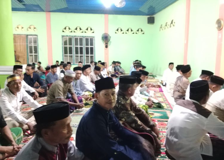 Masjid Korirul Sa’Adah, Desa Pajala, Kecamatan Maginti, pada Sabtu malam (7/3/2025).