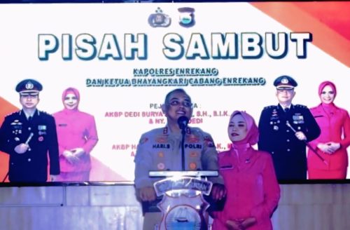 Pisah Sambut Kapolres Enrekang AKBP Hari Budiyanto Ajak Saling Kenal PJU dan Media