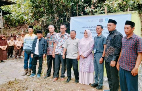 Kadispopar Dan GNI Resmikan Good Water Project Tondon Dan Pagar Budaya Batu Megalitik 