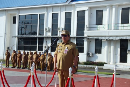 Bupati Takalar Pimpin Apel Pasca Lebaran, Dorong Disiplin dan Pelayanan Publik