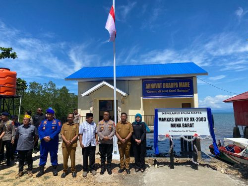 Bupati Mubar dan Kapolda Sultra Resmikan Markas Polairud di Tondasi