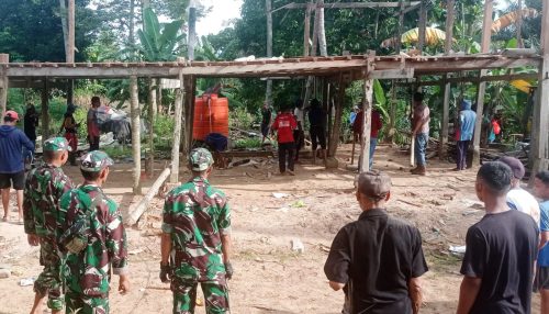 Baznas Enrekang Bersinergi TNI dan Camat  Program Perbaikan Rumah Tidak Layak Huni (RUTILAHU)