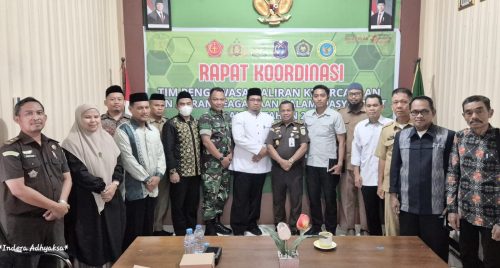 Kajari Enrekang Rakor Pengawasan Aliran Keagamaan PAKEM