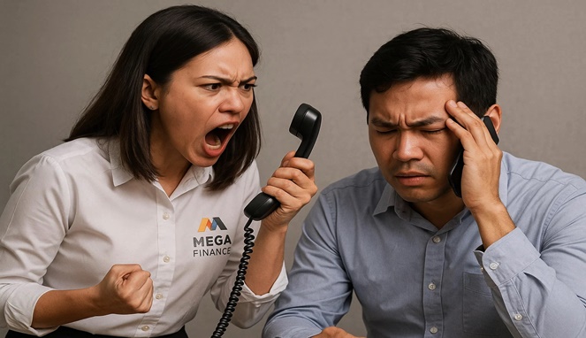 Telat Ansuran Sehari, Oknum Staf Mega Finance Paksa Konsumen Bayar Via Telpon