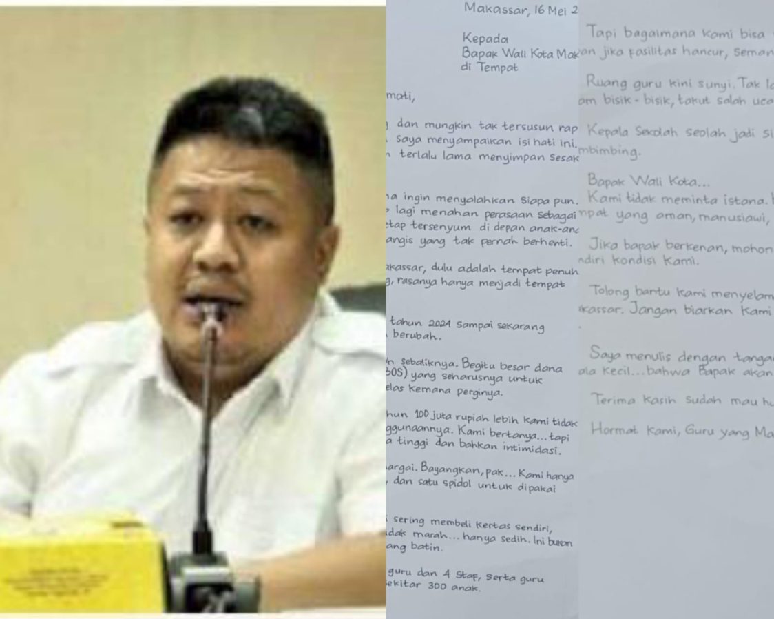 Geger! Surat Guru Curhat ke Wali Kota Makassar Viral Direspon Serius DPRD