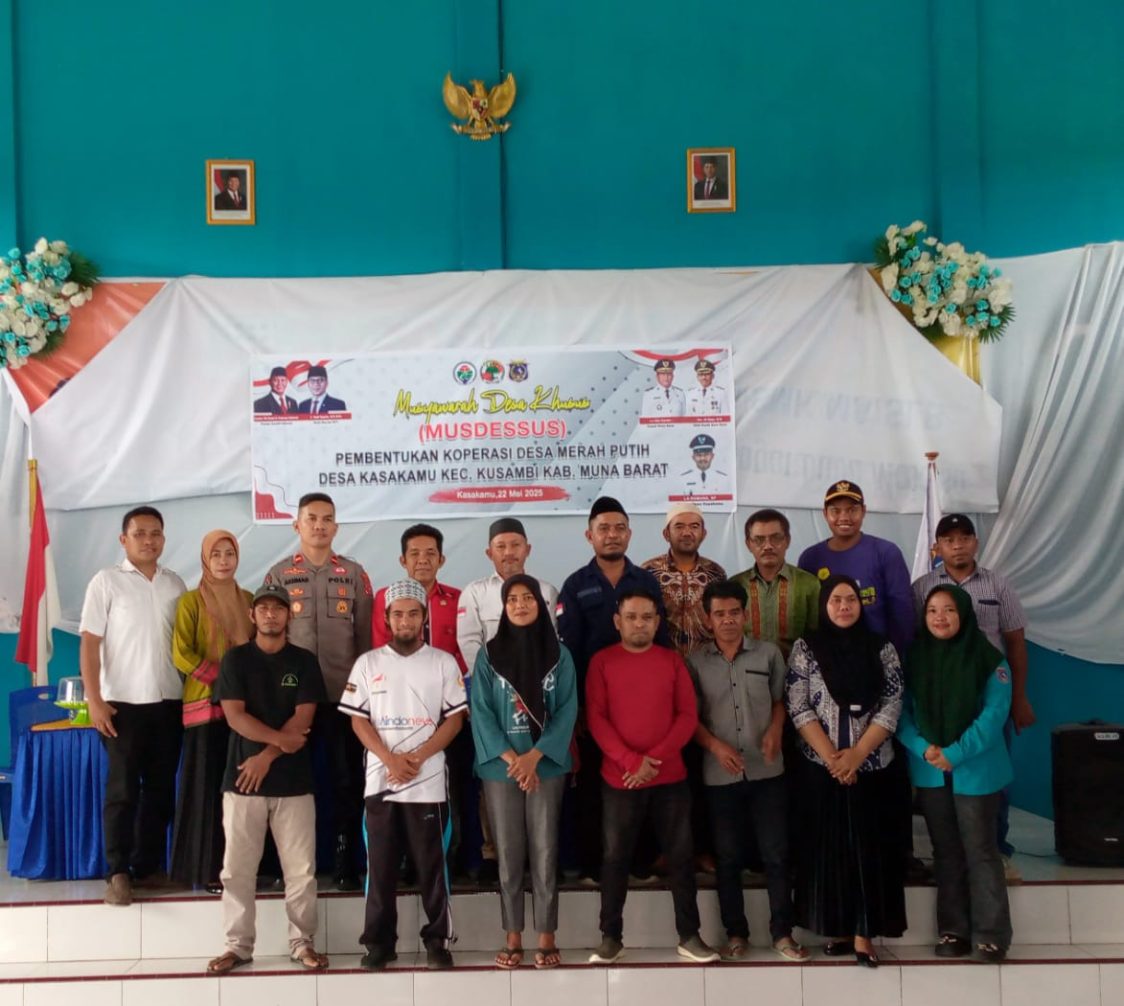 Koperasi Desa Merah Putih Resmi Berdiri di Kasakamu, Mubar, Berikut Pengurusnya