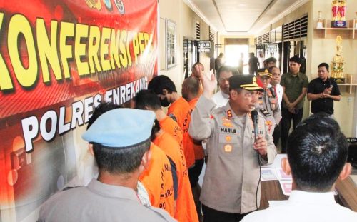 Satnarkoba Polres Enrekang,Berhasil Amankan 5 Orang Terjerat Shabu