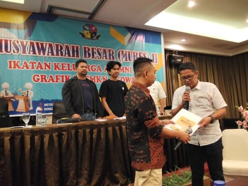 Mubes IKA Grafika SMK 4 GOWA, Syarifuddin Dg Liu Resmi Ketua Periode 2025–2030