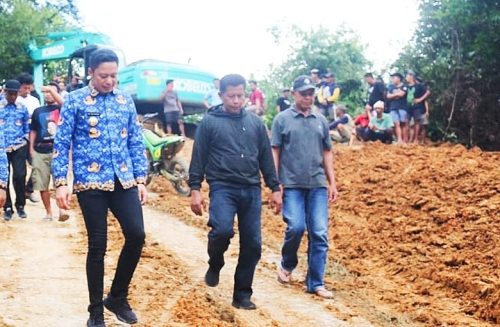 Bupati Yusuf RitangngaBlusukan Tinjau Longsor Desa Baringin Dan Bungin