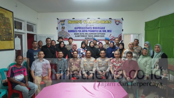 Camat Ujung Pandang dan Wakapolrestabes Makassar Gelar Ngopi Kamtibmas di Losari