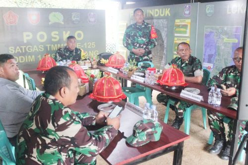 Wasev Teras TNI AD Kolonel Inf Erwin Rustiawan Tinjau TMMD Didampingi Dan Satgas Letkol Inf. Augustiar Adinegoro
