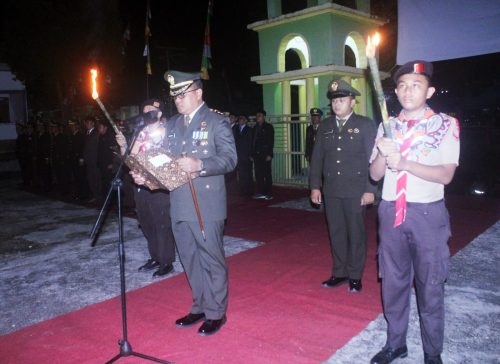 Dandim 1419 Enrekang Pimpin Apel Kehormatan HUT ke-80 RI di TMP Massenrempulu