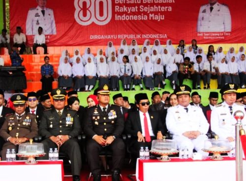 Bupati Enrekang Yusuf R Irup Upacara HUT Proklamasi Ke- 80 RI Di Enrekang Dinilai Sukses