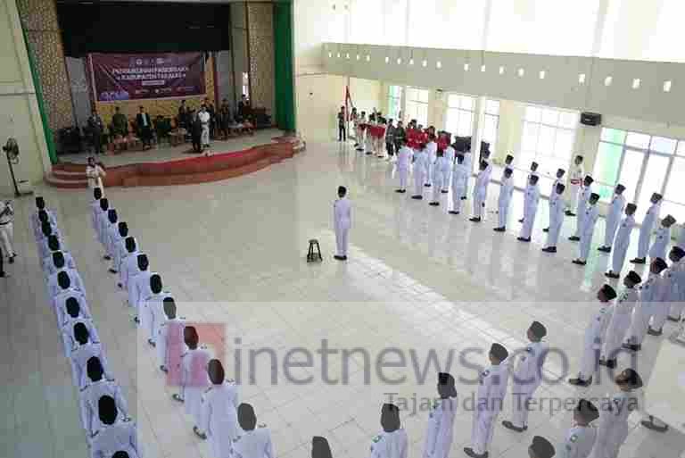 Pengukuhan Paskibraka Takalar 2025, Siap Kibarkan Merah Putih di HUT RI ke-80