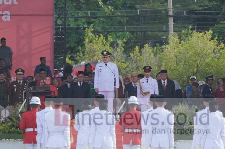 HUT ke-80 RI di Makassar: Munafri Arifuddin Pimpin Upacara di Lapangan Karebosi