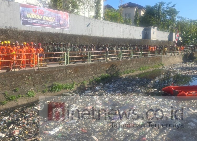 Pembersihan Kanal Sinrijala Libatkan Ribuan Personel, Sampah Hilang Total
