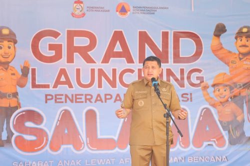 Makassar Perkuat Mitigasi Bencana, Appi Resmikan Inovasi SALAMA di Sekolah