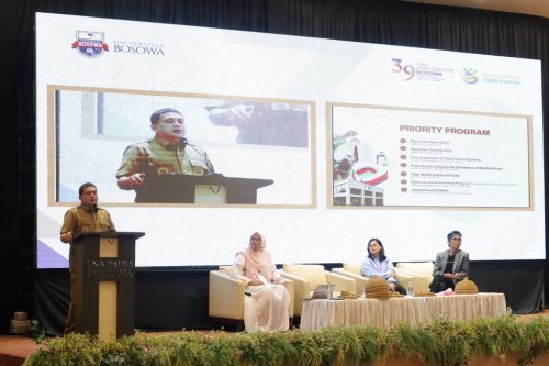 Wali Kota Makassar Munafri Paparkan Strategi Pembangunan Kota Kompetitif di UNIBOS