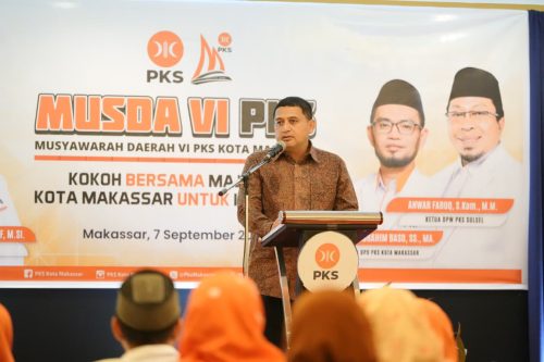 Hadiri Musda ke-VI PKS Makassar, Munafri: Kami Butuh Kolaborasi, Saran dan Masukan
