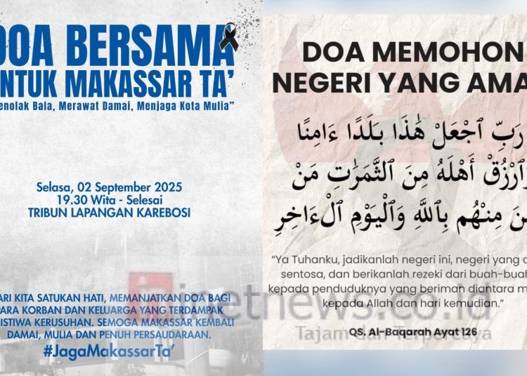 Tribun Karebosi Jadi Lokasi Doa Bersama untuk Keselamatan Kota Makassar