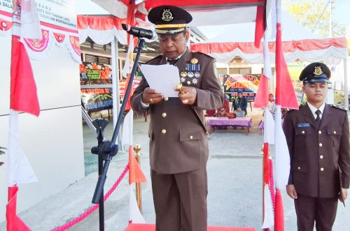 Sukses,  Kajari Enrekang Bacakan Amanat Jaksa Agung Saat Upacara Hari Lahir Kejaksaan RI Ke-80