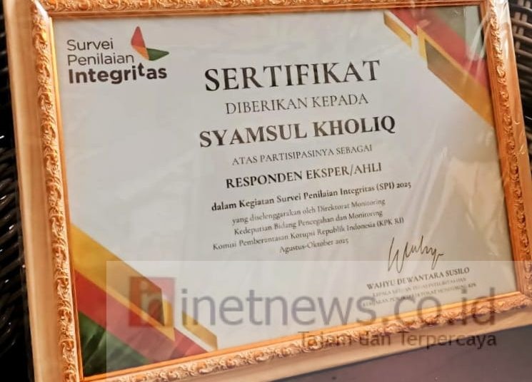 Berintegritas Penerima Sertifikat Ekspert/AHLI SPI- KPK RI 2024-2025