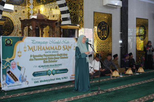 Bunda Literasi Makassar Launching Gerakan Satu Masjid Satu Perpustakaan