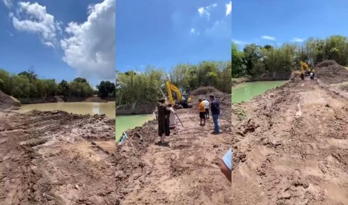 Tambang Galian C Ilegal di Gowa Rusak Lingkungan, Emak Emak Nekat Hadang Excavator
