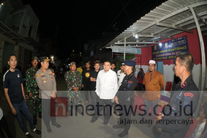 Wali Kota Makassar Munafri Arifuddin Turun Langsung Pantau Posko Keamanan di Tallo