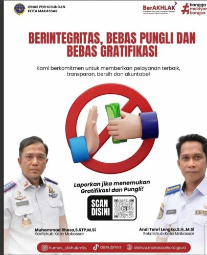 Dishub Makassar Tegaskan Komitmen Bebas Pungli dan Gratifikasi