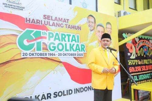 HUT ke-61 Golkar, Munafri Arifuddin Targetkan Kemenangan Besar di Pemilu 2029