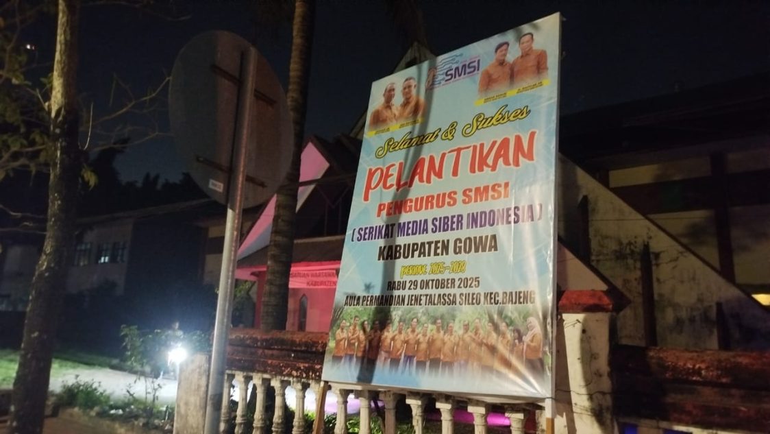 SMSI Sulsel Kutuk Tindakan Misterius, Baliho Ucapan di Gowa Hilang Tanpa Jejak