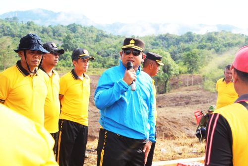Kapolres Enrekang Berdayakan Satgas Ketahanan Pangan Inovasi Lahan Baru 21 Hektar, Para Kabag Dan Satuan Fungsi Tanam Jagung