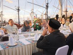 Munafri-Aliyah Jamu Wamenlu di Losari, Promosi Wisata Bahari Diatas Kapal Phinisi