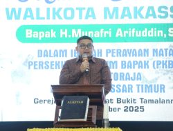 Hadiri Natal PKBGT, Wali Kota Tegaskan Makassar Kota Toleran